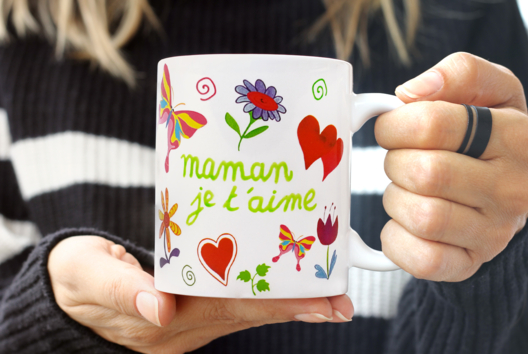 Mug avec message personnalisé - Tutos Cadeaux Ecole – 10doigts.fr - 2