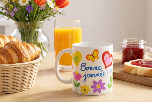 mug personnalisé cadeau fête des mères - Activités manuelles fête des mères - 10doigts.fr