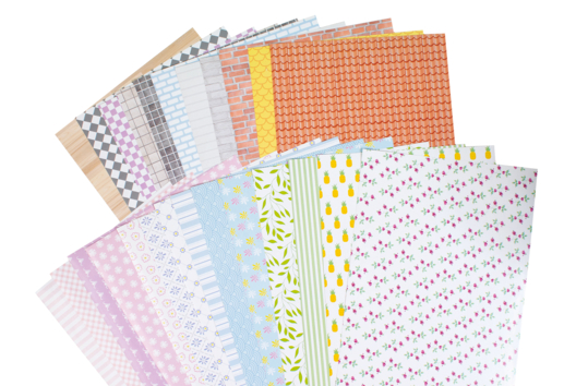 Papiers à motifs - Couleurs de papier - 10doigts.fr