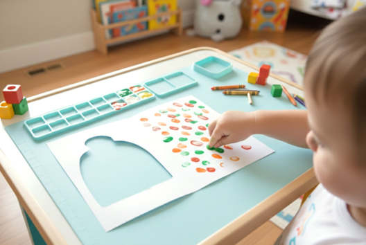 peinture au doigts enfant hiver - Activités manuelles enfants Hiver - 10doigts.fr - 2