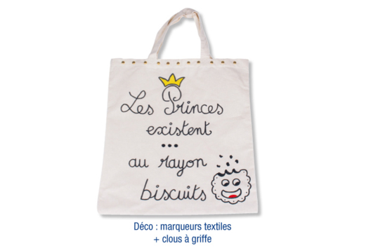 Sac shopping en coton blanc - Tutos Fête des Mères - 10doigts.fr