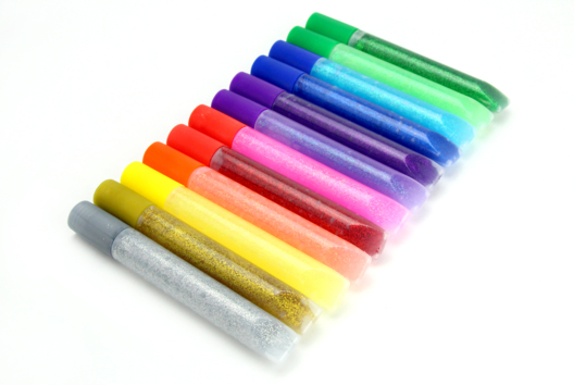 Peinture et marqueurs à paillettes - Peintures à effets - 10doigts.fr
