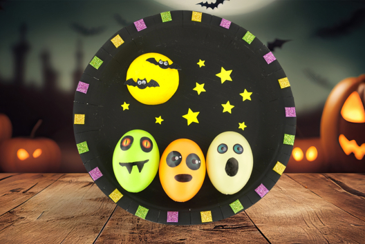 Tableau monstres d'Halloween - Activités manuelles bricolages - 10doigts.fr