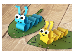 Chenilles en papier