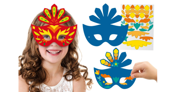 Kit pour faire un masque de carnaval  Masque carnaval, Masques de carnaval  à imprimer, Carnaval