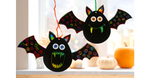 Lot De 16 Masques Halloween à Gratter – 8 Motifs (citrouille, Fantôme, Chauve-souris…) – DIY Créatif Pour Enfants