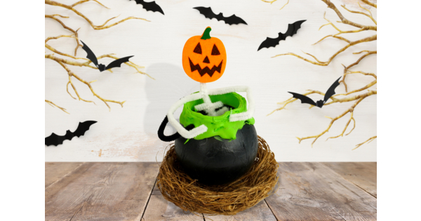 Peinture propre : Chaudron magique - Tutos Halloween - 10 Doigts