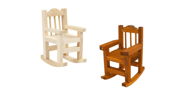 Mobilier chaises pour maison de poupées miniature pour salon/salle de séjour