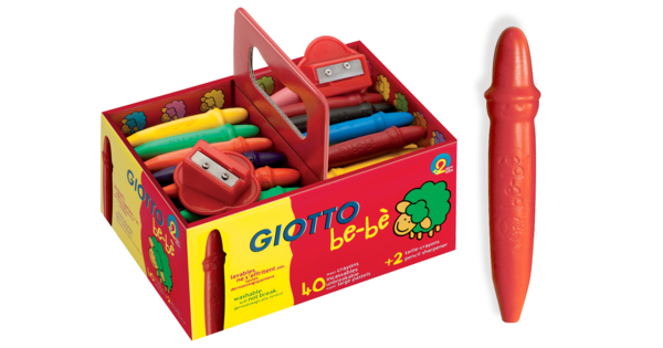 Crayons de cire Giotto Bébé - 40 crayons - Crayons cire - 10 Doigts