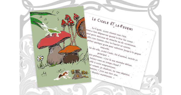 Cartes Fables de La Fontaine - Activits manuelles carterie : nos ides ...