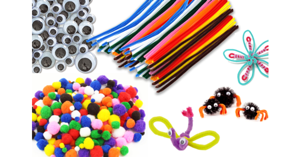 Chenilles Et Pompons Mega Pack Assortiment 254 Pièces - Loisirs Créatifs Enfants