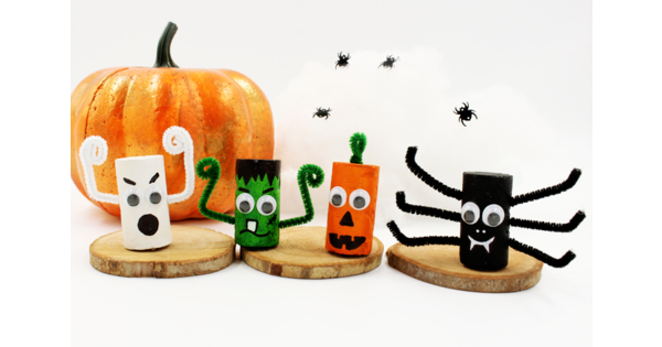 Monstres d'Halloween en bouchons - Activités manuelles Halloween