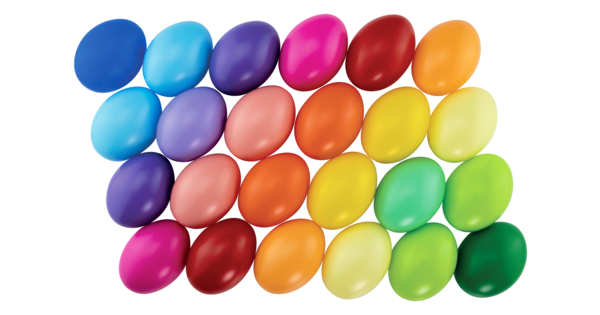 100 Œufs De Pâques En Plastique 6 Cm – Multicolores à Décorer – DIY Créatif Pour Enfants – Activités Manuelles Fêtes