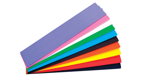 Feuilles de papier crépon, 10 couleurs assorties - Papiers de