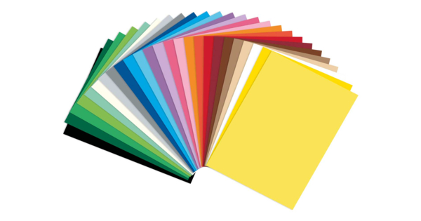 Raylu Paper - Papier Cartonné 50x65 Cm Blanc, 25 Feuilles 180g/m² Pour Dessin, Scrapbooking Et Activités Manuelles