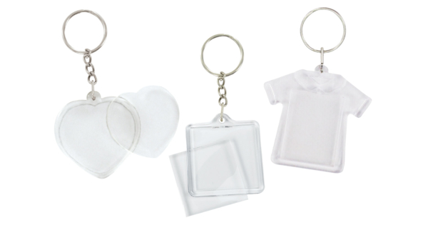 Porte-clés en plastique - 2 pièces - Plastique Transparent - 10 Doigts