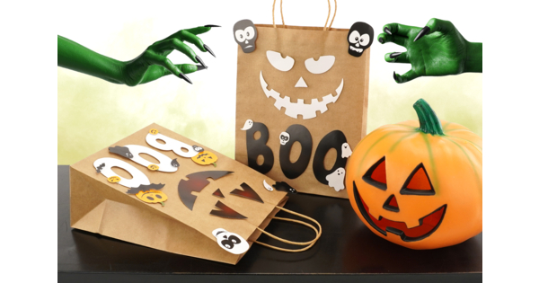Sacs à Projet Point De Croix Halloween - Sorcières, Citrouilles, Chats - Fait Main