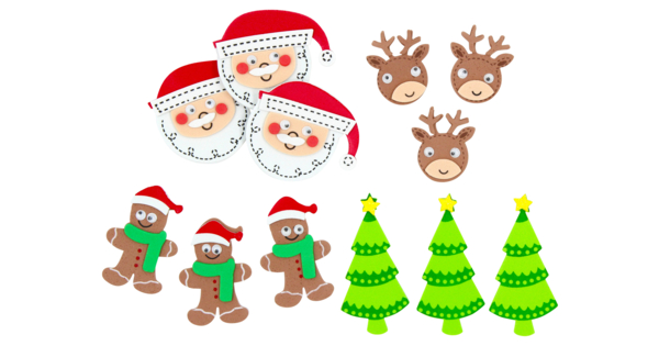 Kit Créatif De Noël 305 Pièces – Cadres Photo En Mousse, Stickers, Pompons – DIY Décorations – Enfants