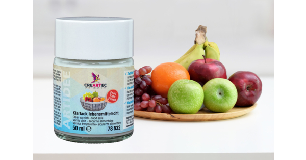 Vernis transparent contact alimentaire - 50 ml - Vernis protecteur - Creavea