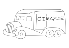 Camion 01 - Coloriages - 10doigts.fr