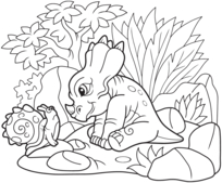 Coloriages dinosaure - Coloriages - 10doigts.fr