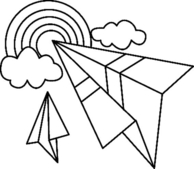 Arc-en-ciel 01 - Coloriages - 10doigts.fr