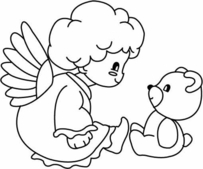 Angelot 01 - Coloriages - 10doigts.fr