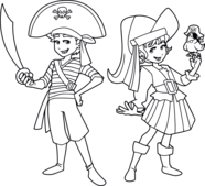 Coloriages pirate - Coloriages - 10doigts.fr
