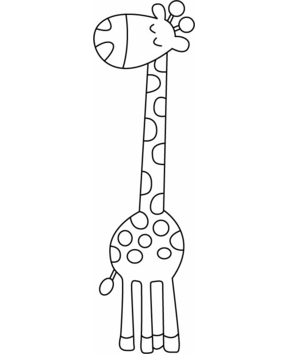 Coloriage Girafe: Livre de coloriage Girafe - format A4 - pour