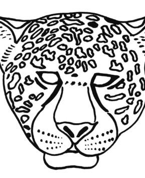Masque jaguar - 10doigts.fr