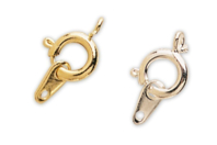Fermoirs à ressort dorés ou argentés -10 pièces - Fermoirs bijoux - 10doigts.fr