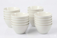 20 bols en porcelaine - Supports en céramique à décorer - 10doigts.fr