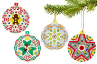 Boules de Noël Mandala - Set de 6 ou 18 pièces - Mandalas - 10doigts.fr