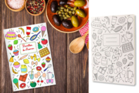 Carnet de recettes à colorier - Supports de Coloriages - 10doigts.fr