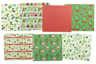 Papiers de Noël - 7 feuilles assorties - Thème Noël - 10doigts.fr
