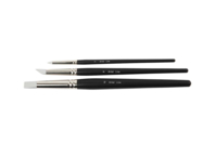 3 pinceaux à embout silicone - Pinceaux et brosses pour peinture acrylique - 10doigts.fr