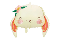 ballon lapin pâques mylar aluminium - Accessoires décoratifs de Pâques - 10doigts.fr