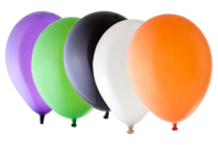 Ballons couleurs d'Halloween - 20 ballons - Ballons, guirlandes, serpentins - 10doigts.fr