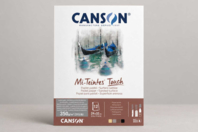 Bloc Canson Mi-Teintes Touch 24 x 32 cm : papier pastel sablé, 12 feuilles, 350 g/m² - Papiers dessin - 10doigts.fr