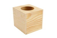 Boîte à mouchoirs cubique en bois - Boîtes en bois - 10doigts.fr