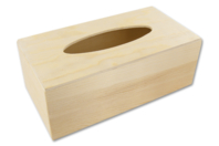 Boîte à mouchoirs rectangulaire en bois - Boîte à mouchoirs - 10doigts.fr