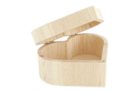 Boîte coeur bijoux en bois avec fermeture aimantée - Boîtes en bois - 10doigts.fr