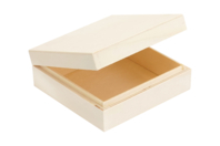 Boite carrée en bois - 10 cm - Boîtes en bois - 10doigts.fr