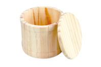 Boite ronde avec couvercle en bois - 10 cm - Boîtes en bois - 10doigts.fr