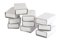 Boîtes d'allumettes en carton blanc - Lot de 10 - Boîtes en carton - 10doigts.fr