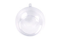 Boule plastique ouverte - 8 cm - Plastique Transparent - 10doigts.fr