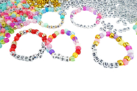 Maxi pack bracelets de l'amitié - 4100 perles - Bijoux messages - 10doigts.fr