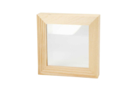 Cadre 3D avec vitre - 12.5 x 12.5 cm - Cadres photos en bois - 10doigts.fr