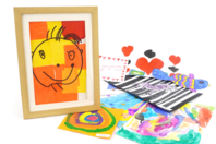 Cadre pour dessins d'enfants - Cadres photos en bois - 10doigts.fr