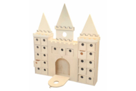 Calendrier de l'Avent en bois : château fort à 24 cases - Calendriers de l'Avent - 10doigts.fr